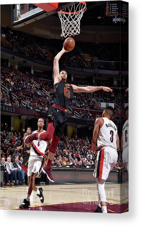 Nba Pro Basketball Canvas Print featuring the photograph Larry Nance by David Liam Kyle