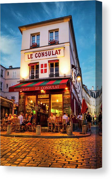 France Canvas Print featuring the photograph Le Consulat Paris by Dee Potter