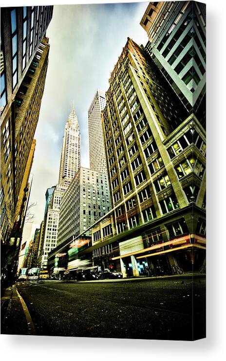 Leica M9 Canvas Print featuring the photograph Lexington and 42nd street New York by Eugene Nikiforov