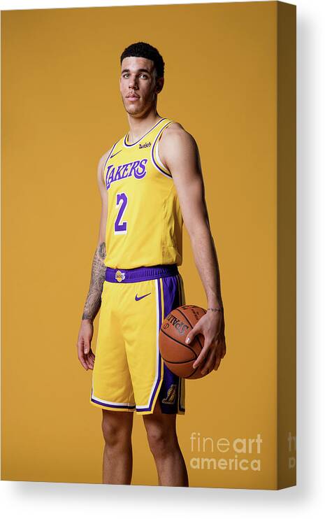 Lonzo Ball Canvas Print featuring the photograph Lonzo Ball by Atiba Jefferson