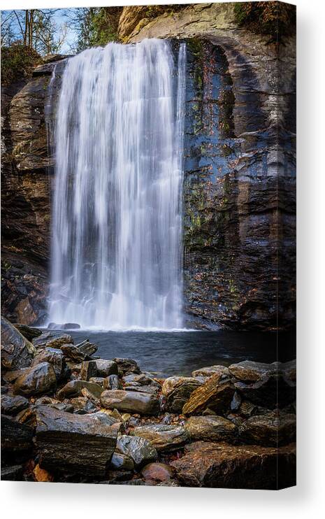 2022 Canvas Print featuring the photograph Looking Glass Falls by Charles Hite
