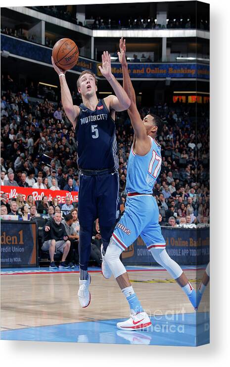 Nba Pro Basketball Canvas Print featuring the photograph Luke Kennard by Rocky Widner