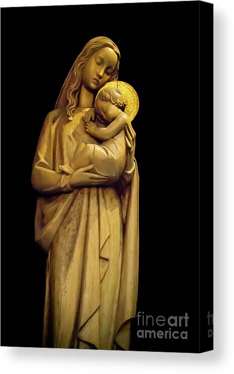 Ireland Canvas Print featuring the photograph Madonna and Child by Mark Ali