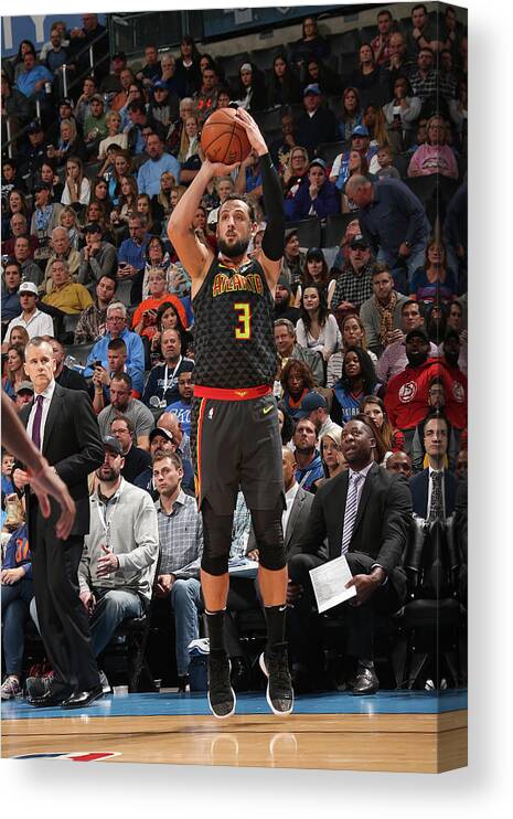 Nba Pro Basketball Canvas Print featuring the photograph Marco Belinelli by Layne Murdoch