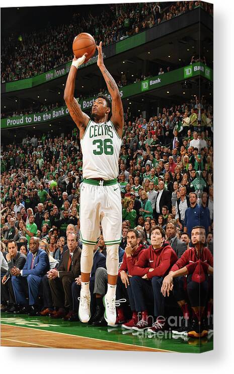 Playoffs Canvas Print featuring the photograph Marcus Smart by Jesse D. Garrabrant