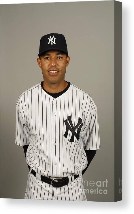 Media Day Canvas Print featuring the photograph Mariano Rivera by Robert Rogers