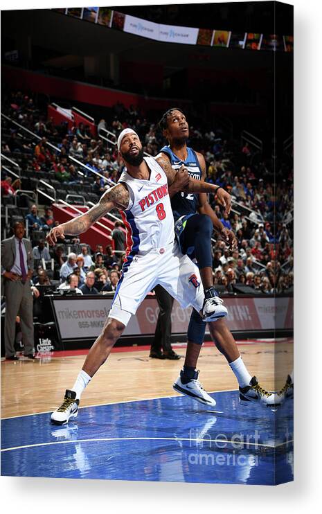 Nba Pro Basketball Canvas Print featuring the photograph Markieff Morris by Chris Schwegler