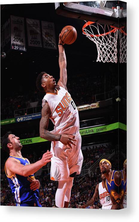 Nba Pro Basketball Canvas Print featuring the photograph Marquese Chriss by Noah Graham