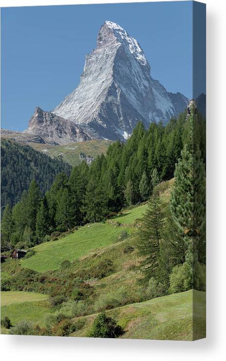 Zermatt Canvas Print featuring the photograph Matterhorn by Nicole Zenhausern