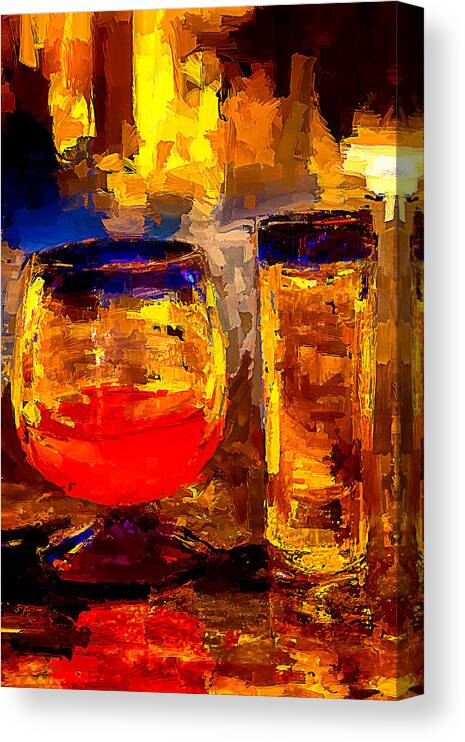Tequila Canvas Print featuring the mixed media Mexico Magic Digital Painting by Tatiana Travelways