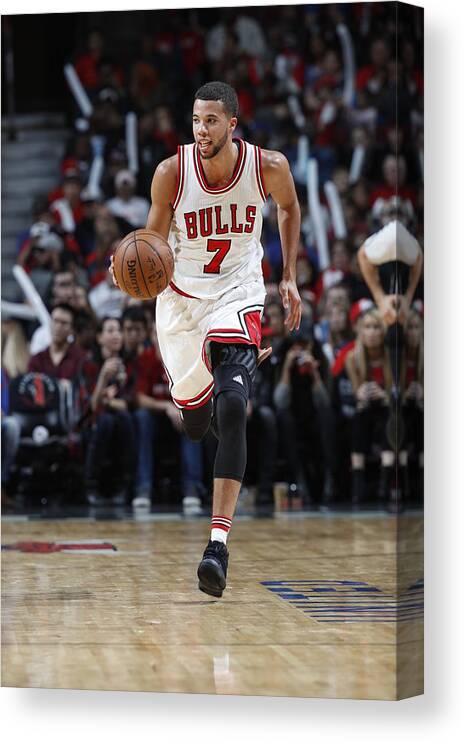 Number 7 Canvas Print featuring the photograph Michael Carter-williams by Joe Robbins