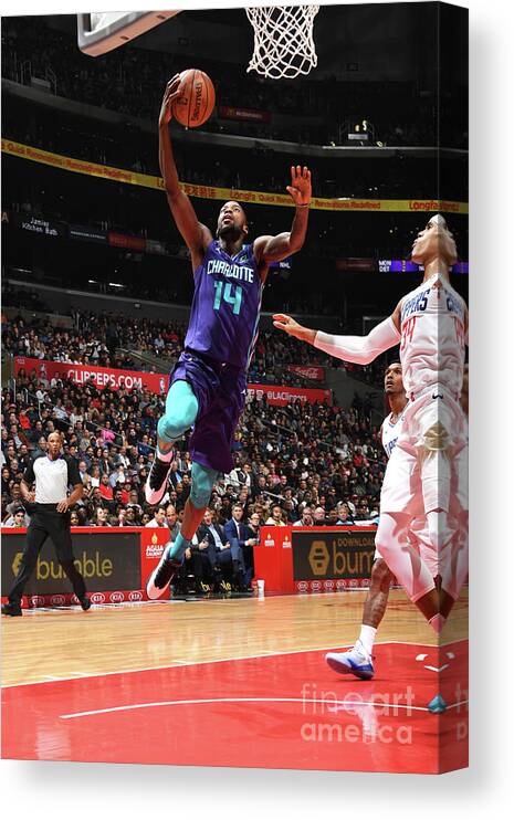 Nba Pro Basketball Canvas Print featuring the photograph Michael Kidd-gilchrist by Andrew D. Bernstein