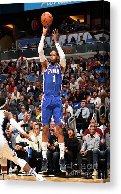 Mike Scott Canvas Print featuring the photograph Mike Scott by Gary Bassing
