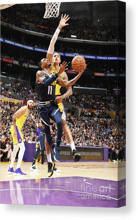 Nba Pro Basketball Canvas Print featuring the photograph Monte Morris by Andrew D. Bernstein