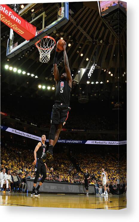 Playoffs Canvas Print featuring the photograph Montrezl Harrell by Noah Graham
