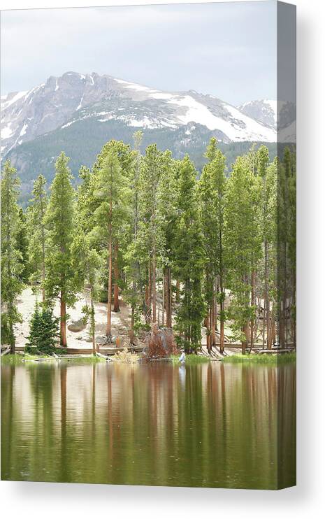 Mountain Canvas Print featuring the photograph Mountain Reflections by Marilyn Hunt