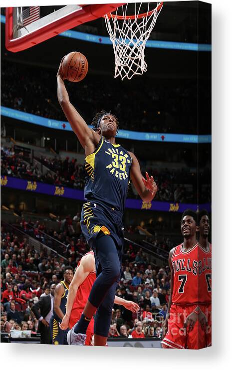 Myles Turner Canvas Print featuring the photograph Myles Turner by Gary Dineen