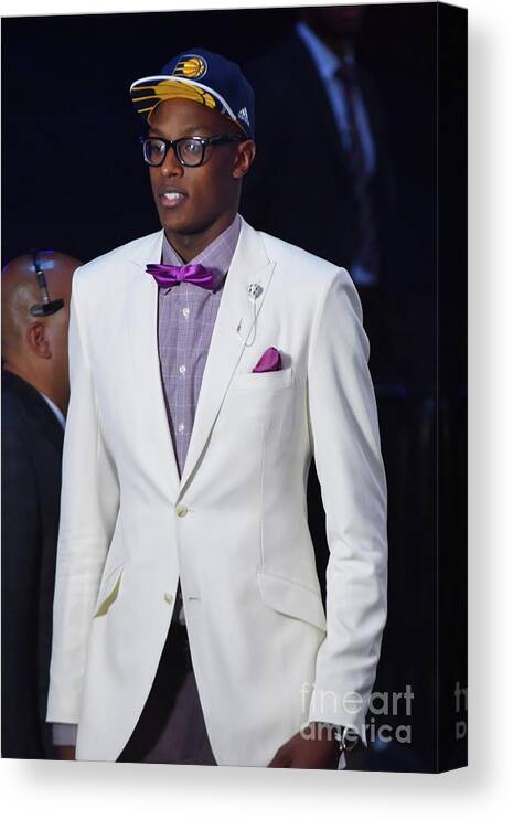 Nba Pro Basketball Canvas Print featuring the photograph Myles Turner by Jesse D. Garrabrant