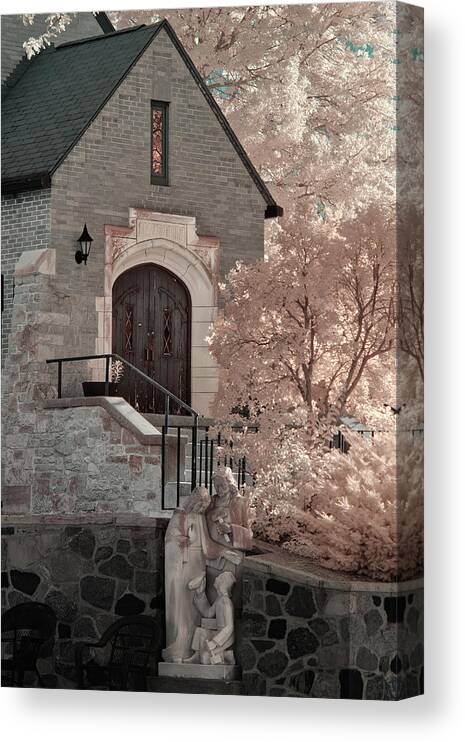 Stoughton Canvas Print featuring the photograph Nazareth Health and Rehab Chapel, Stoughton Wisconsin by Peter Herman