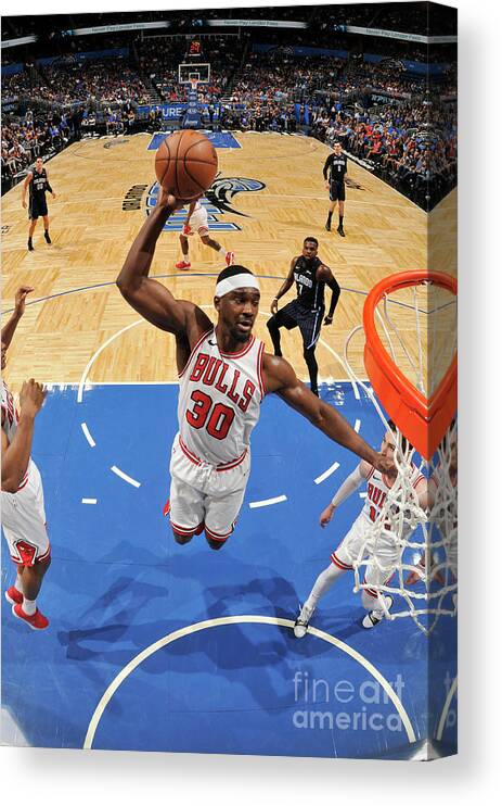 Nba Pro Basketball Canvas Print featuring the photograph Noah Vonleh by Fernando Medina