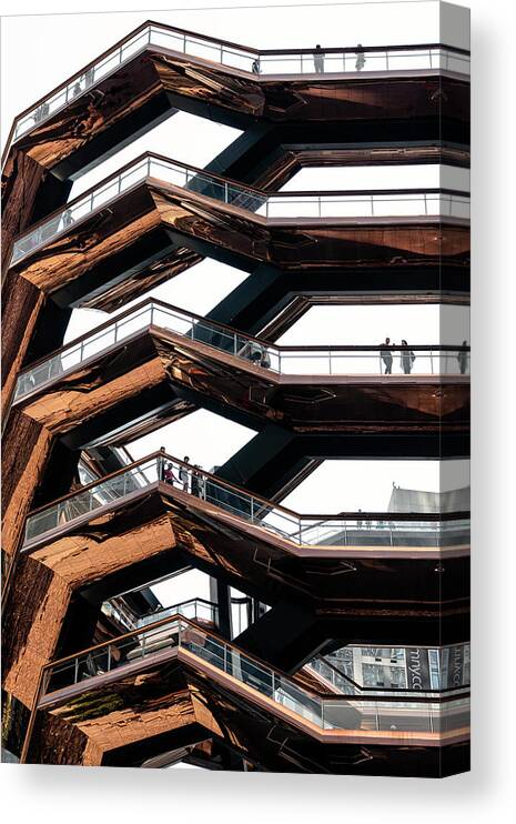 New York Canvas Print featuring the photograph NY CITY - Vessel by Philippe HUGONNARD