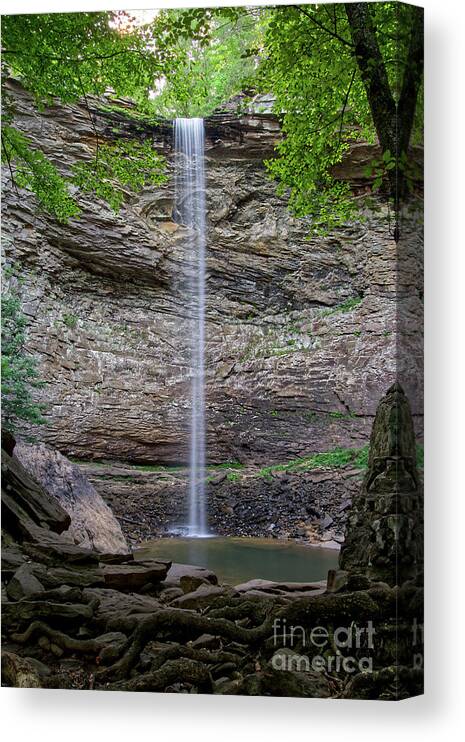 Tennessee Canvas Print featuring the photograph Ozone Falls 27 by Phil Perkins