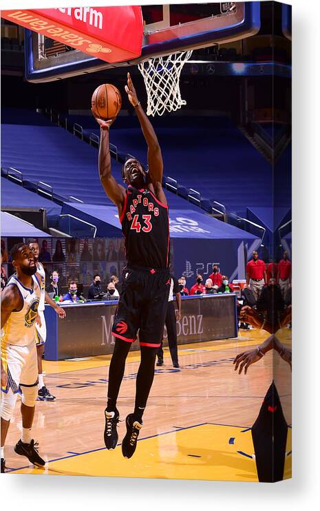 Pascal Siakam Canvas Print featuring the photograph Pascal Siakam by Noah Graham