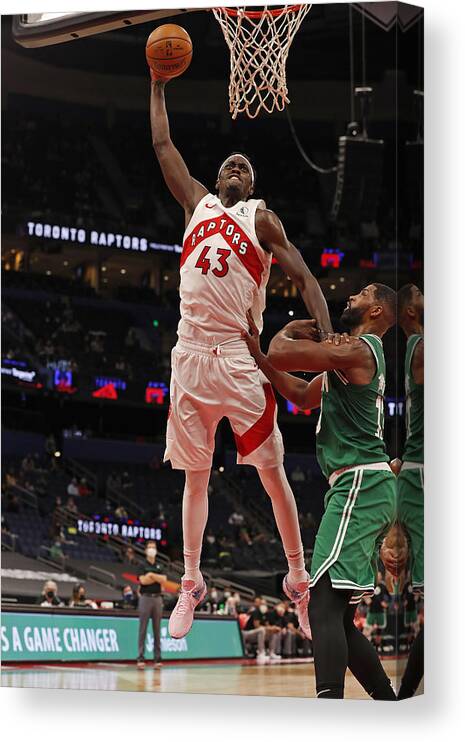 Nba Pro Basketball Canvas Print featuring the photograph Pascal Siakam by Scott Audette