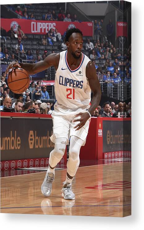 Patrick Beverley Canvas Print featuring the photograph Patrick Beverley by Adam Pantozzi