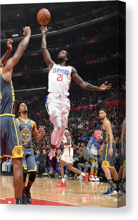 Patrick Beverley Canvas Print featuring the photograph Patrick Beverley by Andrew D. Bernstein