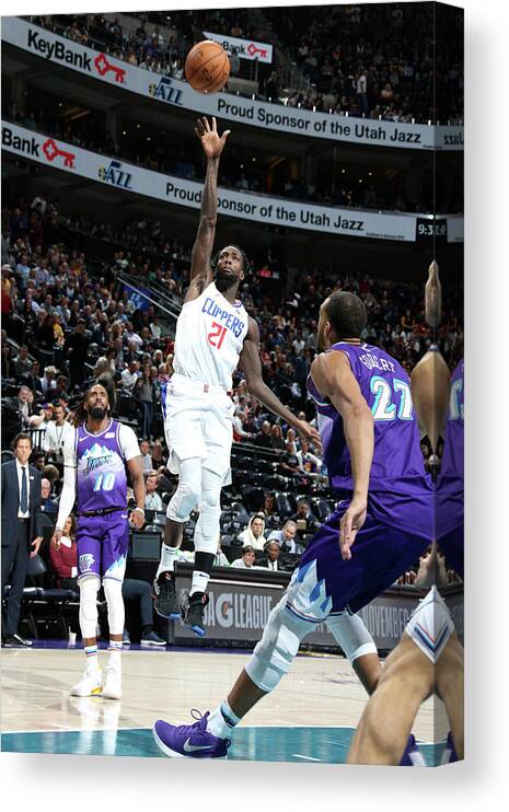 Patrick Beverley Canvas Print featuring the photograph Patrick Beverley by Melissa Majchrzak