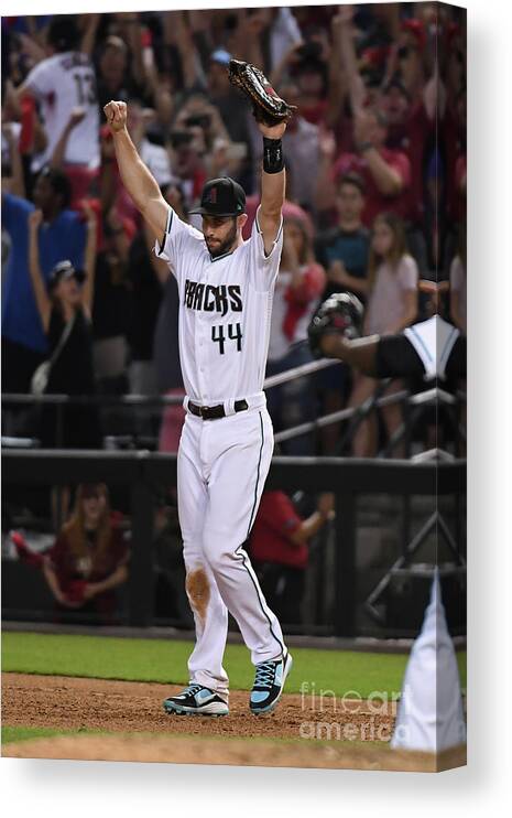 Playoffs Canvas Print featuring the photograph Paul Goldschmidt by Norm Hall