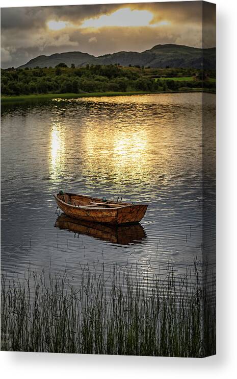 Boat Canvas Print featuring the photograph Peace of mind by Mike Santis