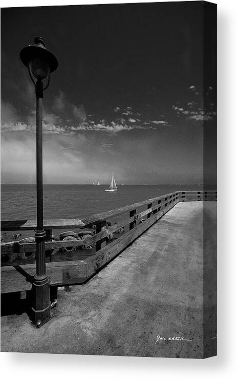 Ocean Canvas Print featuring the photograph Pier 9, San Francisco by Marc Nader