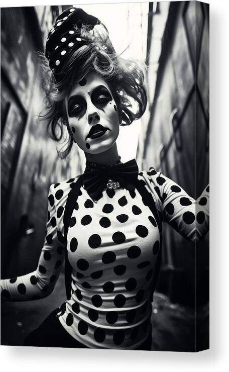Clown Canvas Print featuring the photograph Polka Dots No.1 by My Head Cinema
