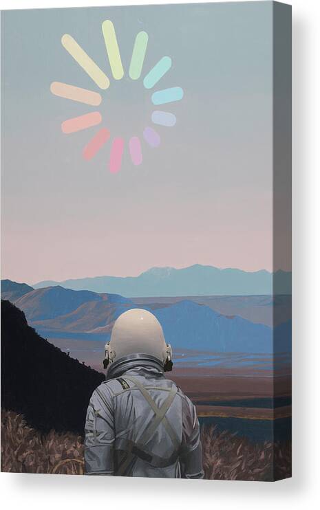 Astronaut Canvas Print featuring the painting Prism by Scott Listfield