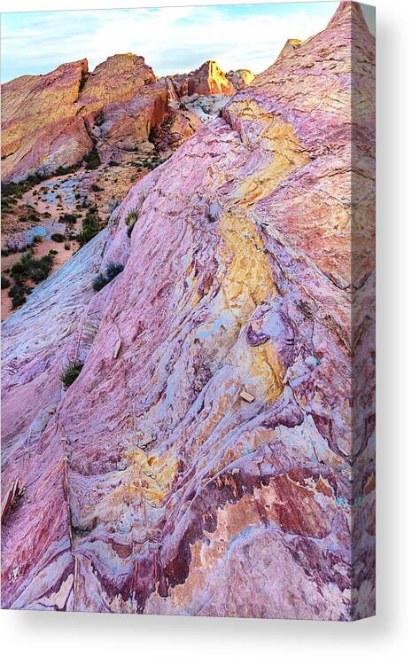 Scenic Canvas Print featuring the photograph Rainbow Road by D Robert Franz