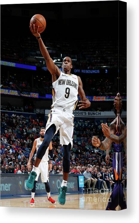 Smoothie King Center Canvas Print featuring the photograph Rajon Rondo by Tyler Kaufman