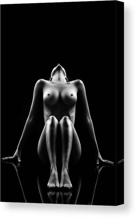 Woman Canvas Print featuring the photograph Reflections of D'Nell 1 by Johan Swanepoel