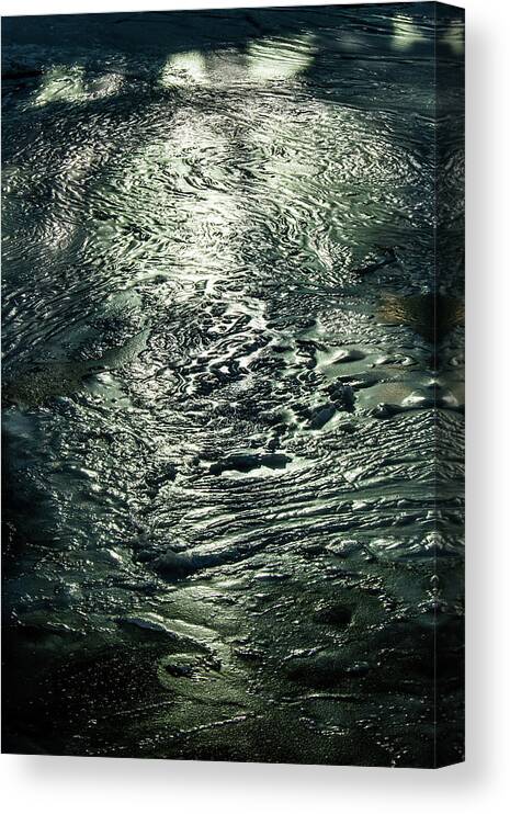 Reflection Canvas Print featuring the photograph Reflections on Ice by Craig A Walker