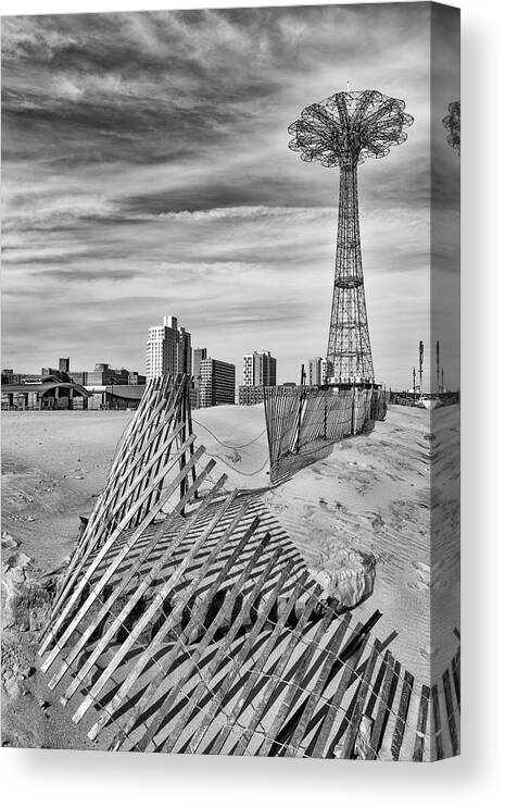 Coney Island Canvas Print featuring the photograph Remnants of Coney Island by Cate Franklyn