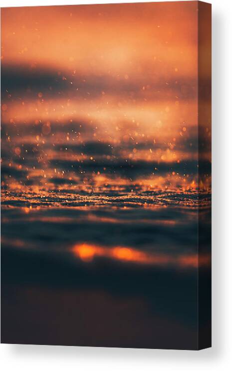 Seascape Canvas Print featuring the photograph Rhythm of Water And Light by Sina Ritter