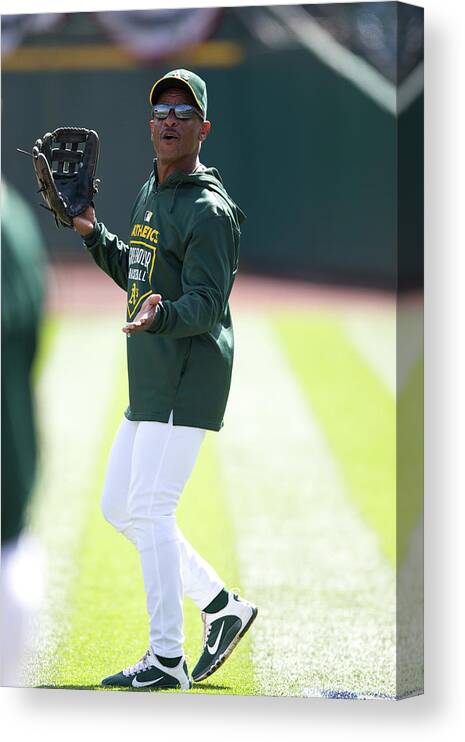 People Canvas Print featuring the photograph Rickey Henderson by Jason O. Watson