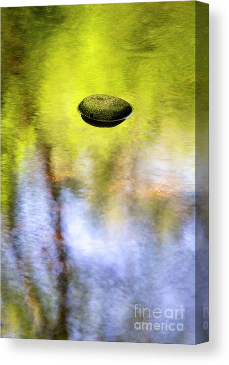 Water Canvas Print featuring the photograph River and Stone by Tim Gainey