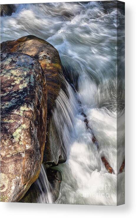River Canvas Print featuring the photograph River Splashing by Phil Perkins