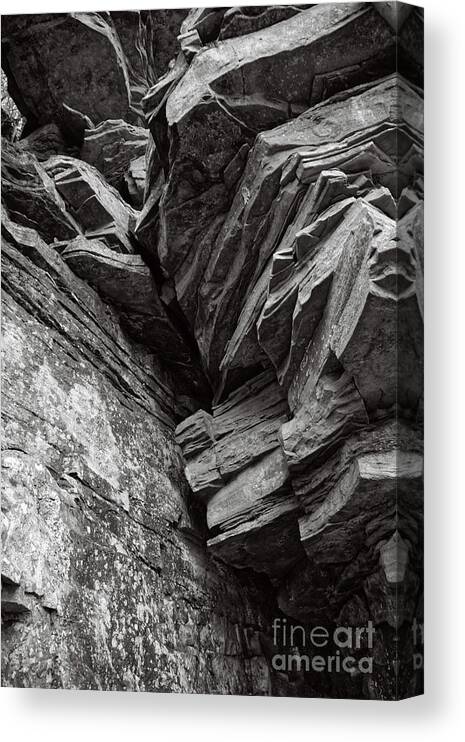 Nature Canvas Print featuring the photograph Rocky Cliff by Phil Perkins