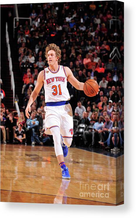 Ron Baker Canvas Print featuring the photograph Ron Baker by Barry Gossage