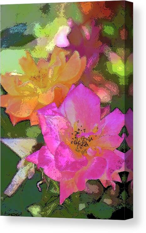 Floral Canvas Print featuring the photograph Rose 114 by Pamela Cooper