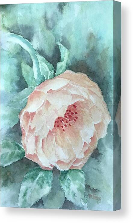 Rose Canvas Print featuring the painting Rose by Milly Tseng