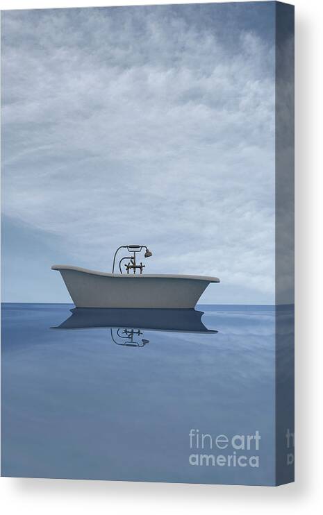 Clayton Canvas Print featuring the digital art Sailing Away by Clayton Bastiani
